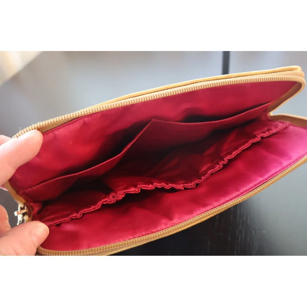 Coach Legacy Multicolor Stripe iPad Tablet Case Satin Y2K Gold Trim